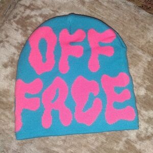 Kids Blue and Pink Beanie Toboggan
